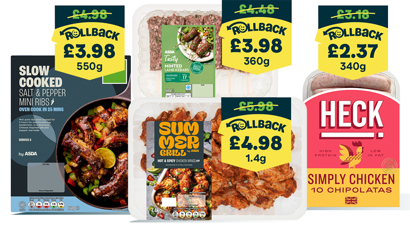 A selection of summer BBQ food
