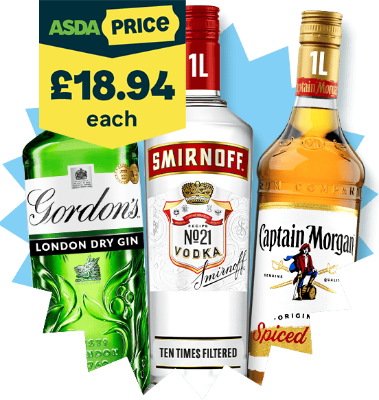 Your favourite spirits on Asda Price