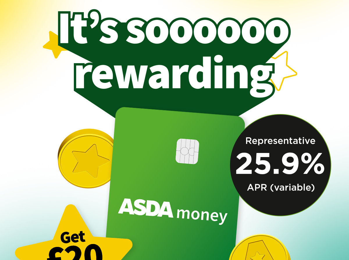 Get £20 in your Cashpot with the Asda Money Credit Card